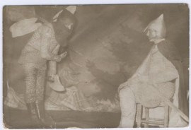 Scena z Balladyny J. Słowackiego, 1964 r.;  od lewej - Z. Strzałkowski i Andrzej Wilk.