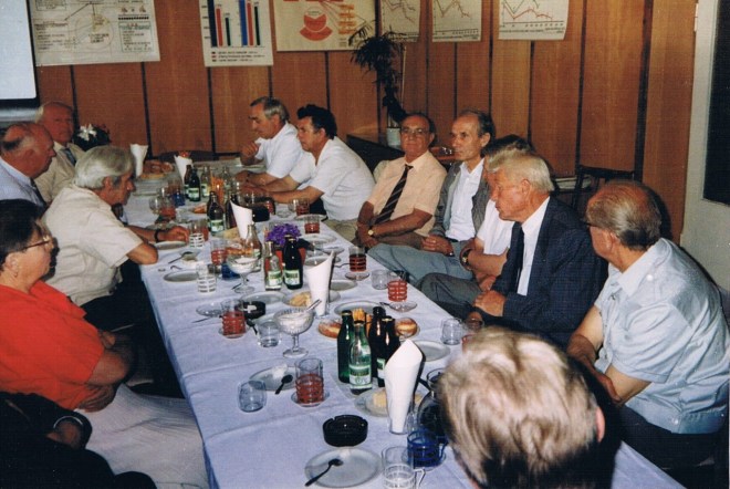 Pożegnalne przyjęcie  odchodzącego na emeryturę  S. Machnika na konferencji sierpniowej w Bęsi w 1986 r.
