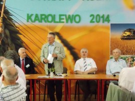 Na spotkaniu Seniorów Oświaty Rolniczej 24.05.2014. Od prawej S. Machnik. dyrektorzy R. Kawczyński. J. Paukszto, R. Arłukowicz