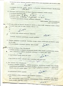 Załącznik nr. 2 Wykaz przywiezionego dobytku